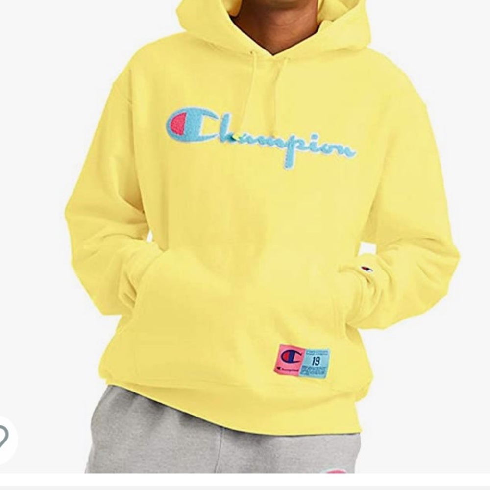 Bright Yellow Champion Sweatshirt